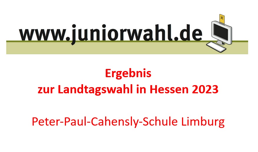 Link zur Juniorwahl zur Landtagswahl Hessen an der PPC.